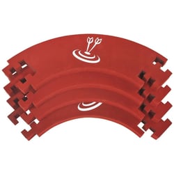 Contour en mousse rouge pour jeu de fléchettes