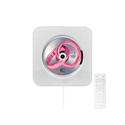 Avizar Lecteur CD Cancale Mural avec Bluetooth 5.0 FM Radio Télécommande Blanc