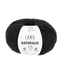 Pelote de laine Mérinos à tricoter Naturalis - Lang Yarns 04 noir
