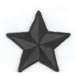 Ecusson thermocollant étoile noir 3.5cm