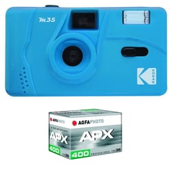 KODAK M35 - Appareil Photo Rechargeable 35mm, Objectif Grand Angle Fixe, Viseur optique , Flash Intégré, Pile AAA