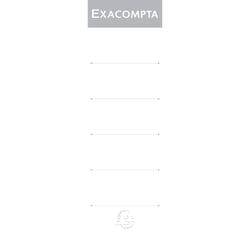 Etiquettes autocollante pour dos de classeur à levier. 80mm de largeur - Blanc - Exacompta