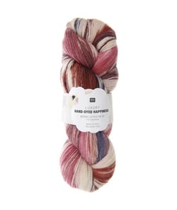 Pelote de laine Luxury HAND-DYED HAPPINESS DK - 100GR - Rico Design 016 Lilas clair-rose