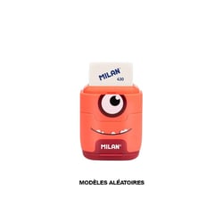 Gomme avec taille-crayons intégré - Réservoir en plastique - Modèle aléatoire - Aliens