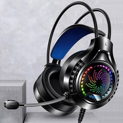 Casque Audio Gaming USB Avec Lumières Colorées Et Microphone 360° YONIS