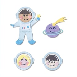 Gabarit de découpe pour machine Sizzix - Astronaute par Olivia Rose - 13 pièces
