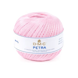 Pelote de laine - 100% coton - Rose - 54458 - DMC - Petra - Grosseur 5