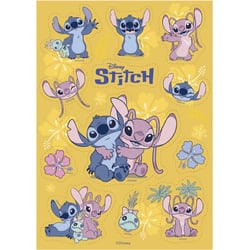 12 Stickers Stitch et Angel - Comestible