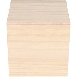 Boîte - Carré - Bois - A personnaliser - 12x12x12cm - Artemio