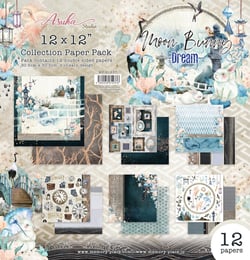 Pochette de 12 feuilles Moon Bunny Dream Azuka Studio