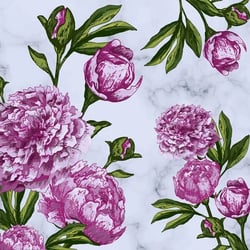 Lot de 4 serviettes en papier découpage collage 33 cm FLEUR F 810