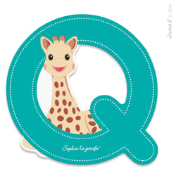 Lettre Q Sophie la Girafe - Janod