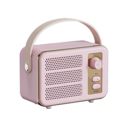 Mini Enceinte Bluetooth Rose Retro HIFI Haute Fidélité Son Stéréo 360° Portable YONIS