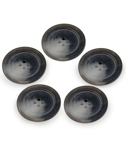 Lot De 5 Boutons En Imitation Corne