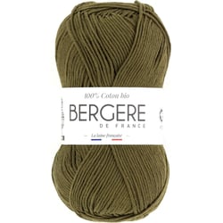 Pelote de laine - Mousse - 100% coton bio - 3mm - Tricot et crochet - Bergère de France