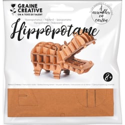 MAQUETTE CARTON HIPPOPOTAME