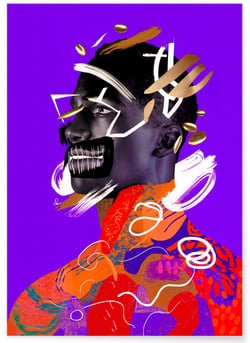 Affiche Portrait éclaté | A3 : 29,7x42cm