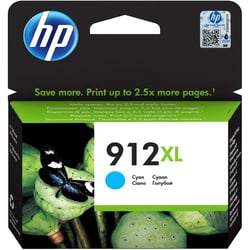 Cartouche Jet d'encre originale N°912XL 3YL81AE Cyan HP