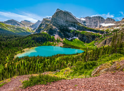 Puzzle 3000 pièces - Grinnell Lake, Glacier National Park, USA - Castorland