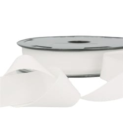 Disquette 25m sergé coton Blanc