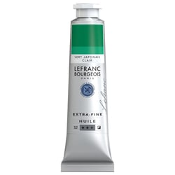 Peinture à l'huile - Extra-fine - Vert japonais clair - 536 - Lefranc Bourgeois - 40ml