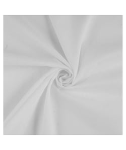 Tissu voile de coton uni de 145 cm de largeur voile blanc vendu par 50 cm