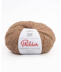 Pelote de Laine et Baby Alpaga PHIL ROMANTICO - Phildar Noisette Marron