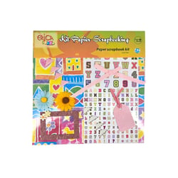 Kit Scrapbooking - Papier - 199 pièces - Erica