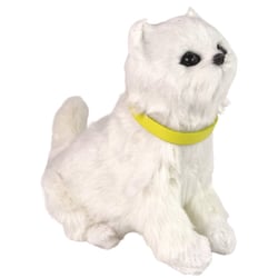 Peluche chat interactif  miaule et bouge la tête et la queue