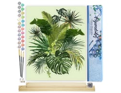 Peinture par Numéro Figured'Art - Verdure - Kit de Loisir Créatif DIY Numéro d'Art Complet - 40x50cm toile roulée + châssis en bois à monter