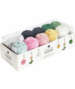 Kit de crochet Ricorumi « Porte-clés - Chingu Earth» - Rico Design Blanc
