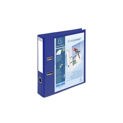 Classeur à levier A4 Carton recouvert PVC / PU EXACOMPTA - Dos 70 mm - Bleu - Kreacover