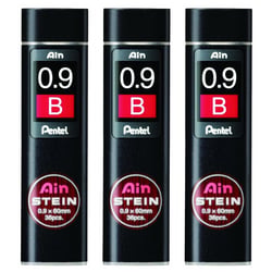 Mine de rechange Pentel - AIN STEIN C279 - 0,9 mm - Dureté B - Lot de 3 étuis de 36 mines