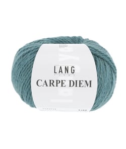 Pelote de Laine et Alpaga à tricoter CARPE DIEM - Lang Yarns 0174 Bleu Atlantique