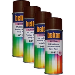 4 sprays de peinture Belton Spectral RAL8017 Brun chocolat 400ml