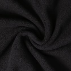 Tissu Polaire doux Grand Froid Noir