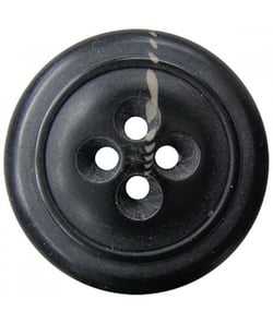 Carte de 2 boutons Gilet Chiné Noir 28mm - Union Knopf Noir Chinï¿½