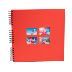 Album photo à spirales 60 pages noires Milano - Rouge - Exacompta