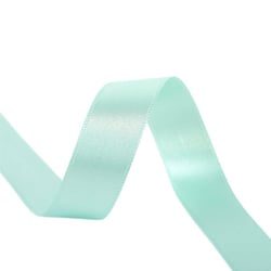 Bobine 40m ruban satin double face fabriqué en France turquoise