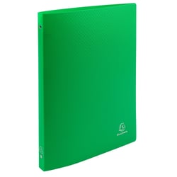 Classeur 4 anneaux 15mm polypropylène OPAK - A4 - Vert clair - x 25 - Exacompta