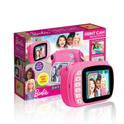 LISCIANI - Barbie - Print Caméra - Appareil photo instantané Barbie 3-en-1 - 180 photos personnalisables - À partir de 5 ans