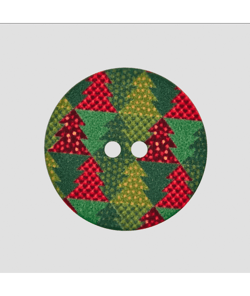 Bouton polyester Thème Hiver 2 trous 23mm - Prym 0902 multicolore