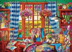 Puzzle 1000 pièces - Patchwork Craft Room - Eurographics