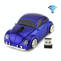 Souris Sans Fil Forme Voiture 1200 DPI 3 Boutons Bleue Bleu YONIS