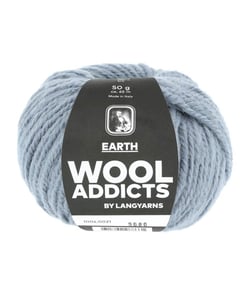 Pelote de Laine et Alpaga à tricoter EARTH - Wool Addicts 0021 Bleu