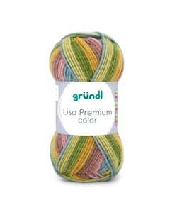 Fil à tricoter LISA PREMIUM COLOR - Grundl - certifiée Oeko-Tex 23 Multicolore