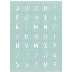 Matrice de découpe - Alphabet et chiffres - 1 die Thinlits - Sizzix