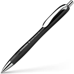 Stylo à bille - Encre bleue - Pointe large - Corps noir - Rétractable - Schneider Slider Rave