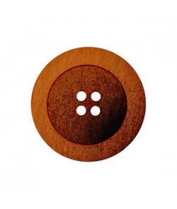 Carte de 4 boutons Fantaisies Rond Orange 4 trous 15mm - Union Knopf Orange