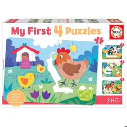 Mes Premiers Puzzles Progressifs de 5 à 8 pièces : Mamans et bébés